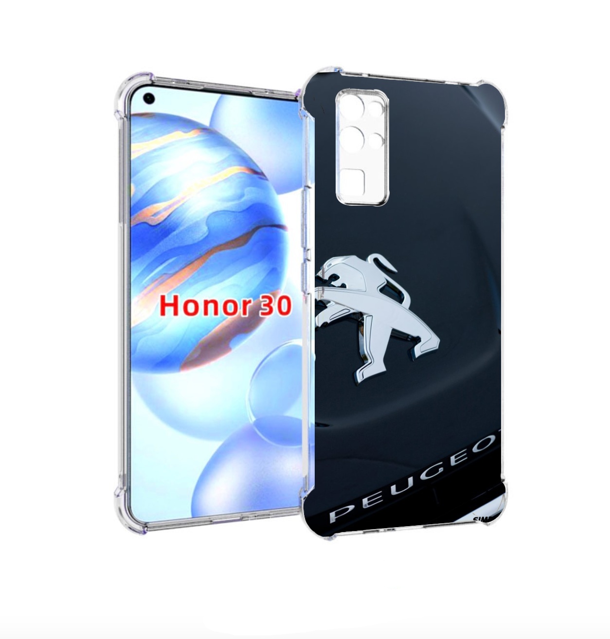 

Чехол бампер MyPads пежо peugeot 2 для Honor 30 (BMH-AN10) проти, Прозрачный, Tocco