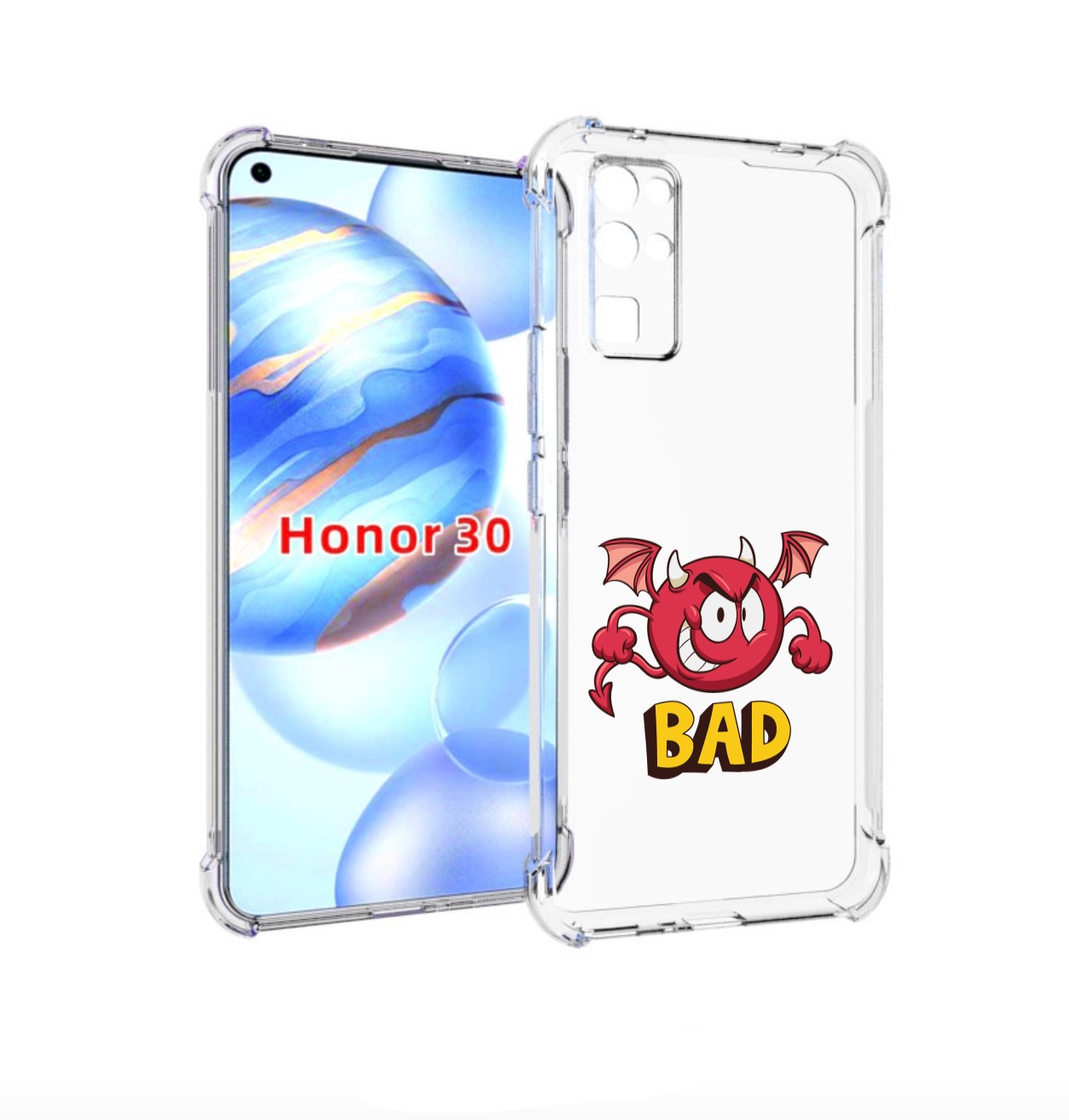 

Чехол бампер MyPads плохой для Honor 30 (BMH-AN10) противоударный, Прозрачный, Tocco