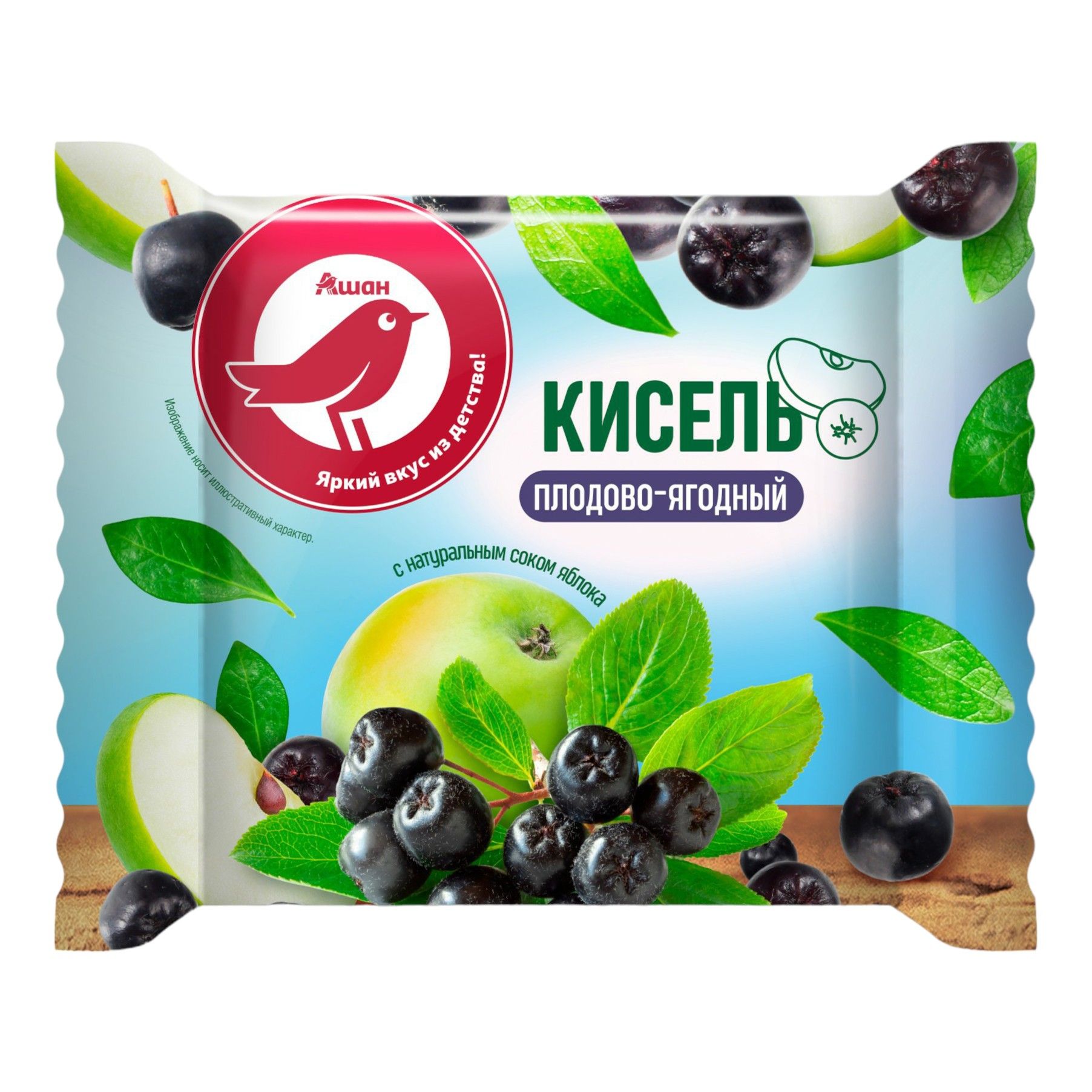 

Кисель АШАН Красная Птица плодово-ягодный 190 г
