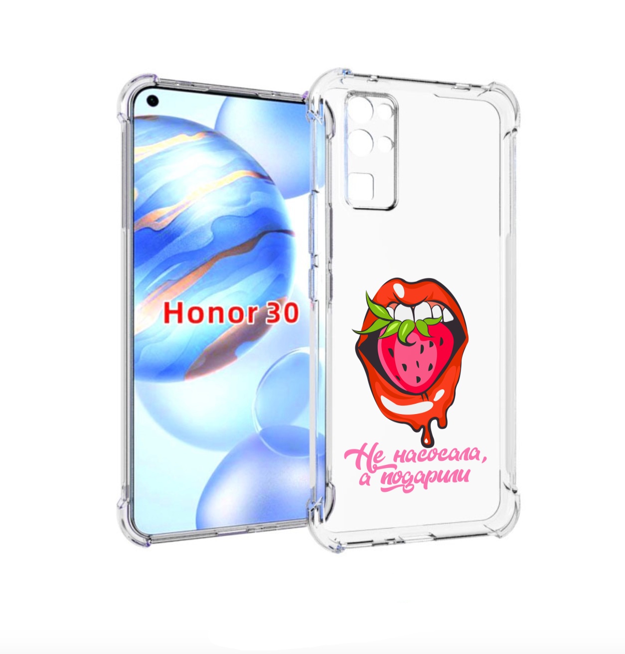 

Чехол бампер MyPads подарили для Honor 30 (BMH-AN10) противоударный, Прозрачный, Tocco