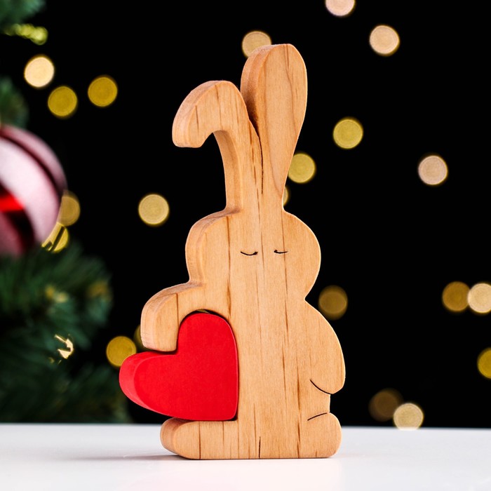 

Сувенир-пазл "Зайчик" ,7,5х13 см