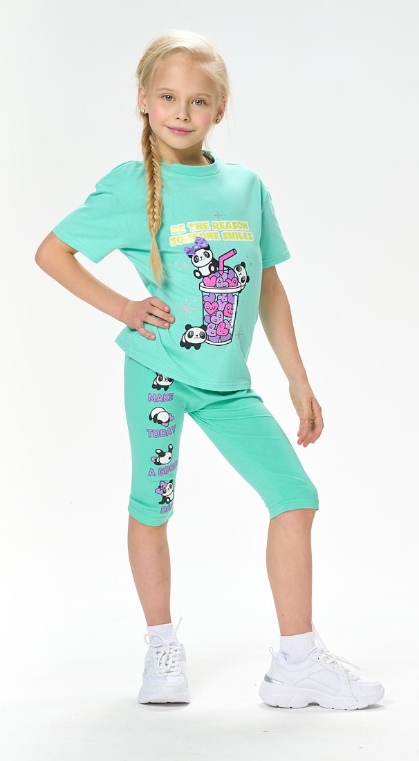 

Футболка детская Kari Kids SS24C22511016, бирюзовый, 104, 229255