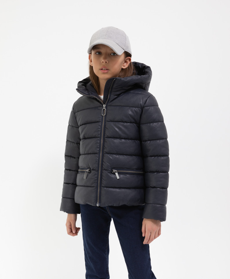 

Куртка синяя с капюшоном демисезонная Gulliver 221GSGC4102 р.152, Синий, 221GSGC4102