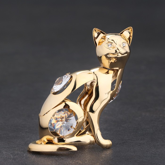 

Сувенир "Кот", с кристаллами