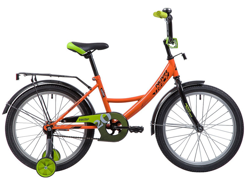 Детский велосипед Novatrack Vector 20, год 2019, цвет Оранжевый