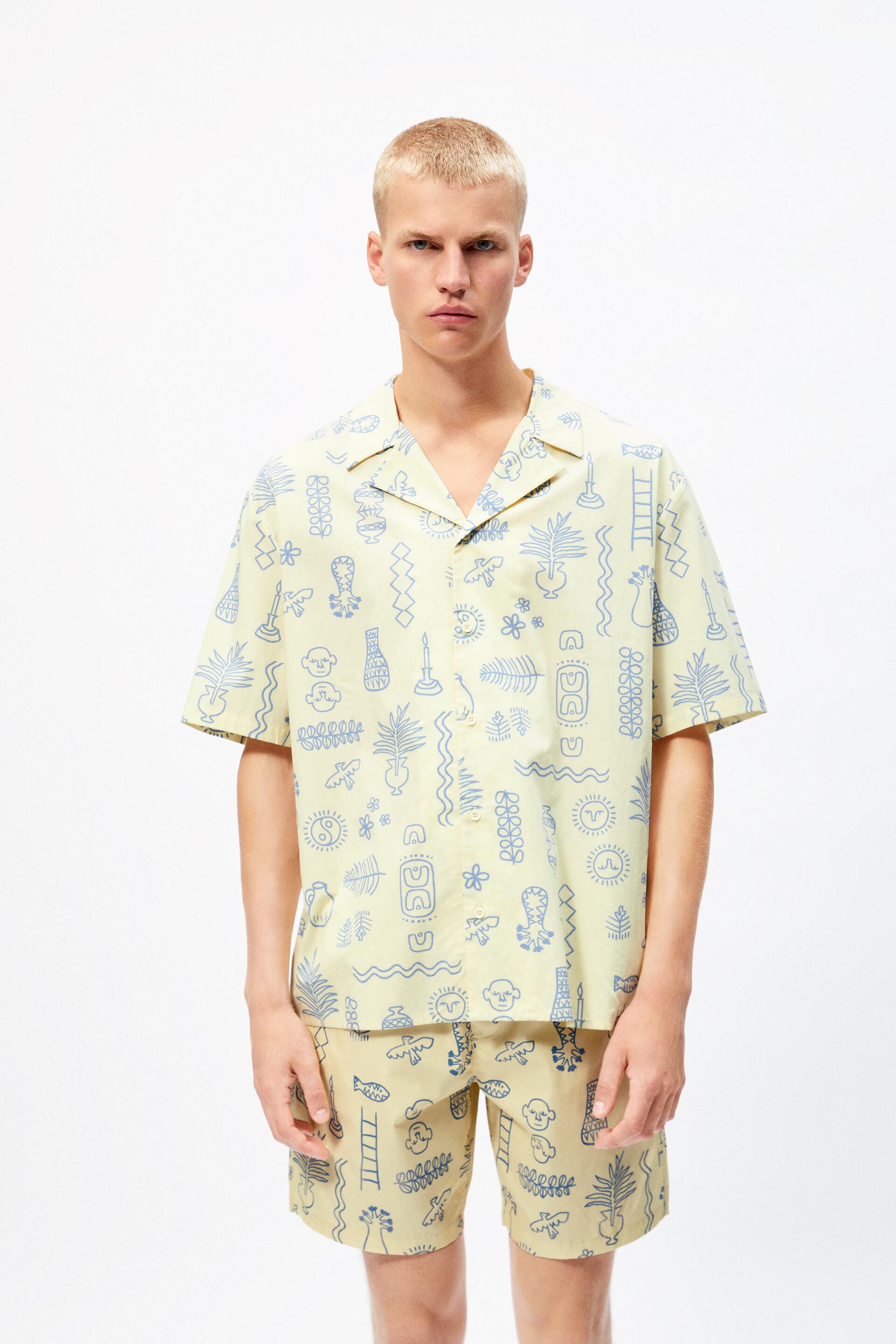 

Рубашка мужская ZARA 08574336 белая M (доставка из-за рубежа), 08574336