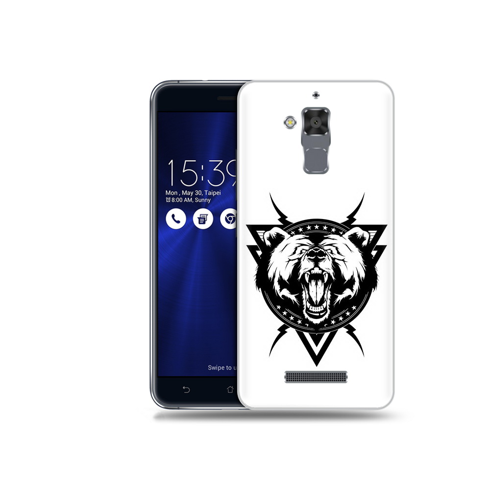 

Чехол MyPads Tocco для Asus ZenFone 3 Max (ZC520TL) медведь в треугольнике, Прозрачный, Tocco