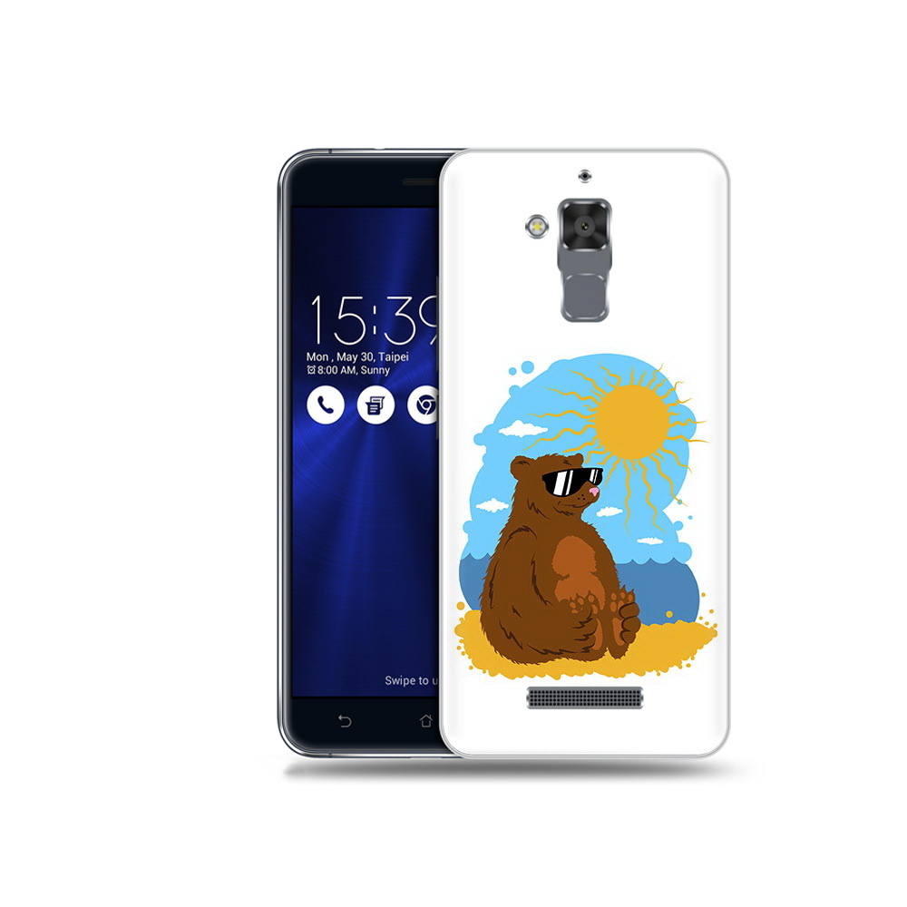 

Чехол MyPads Tocco для Asus ZenFone 3 Max (ZC520TL) медведь на чиле, Прозрачный, Tocco