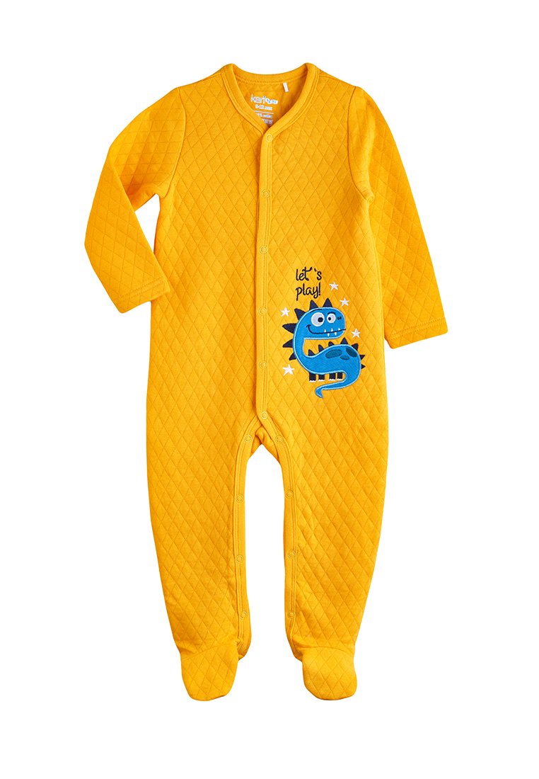 фото Комбинезон детский повседневный kari baby aw21b05703509 желтый р.74