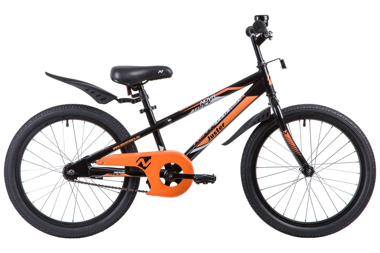 

Детский велосипед Novatrack Juster 20, год 2023, цвет Черный