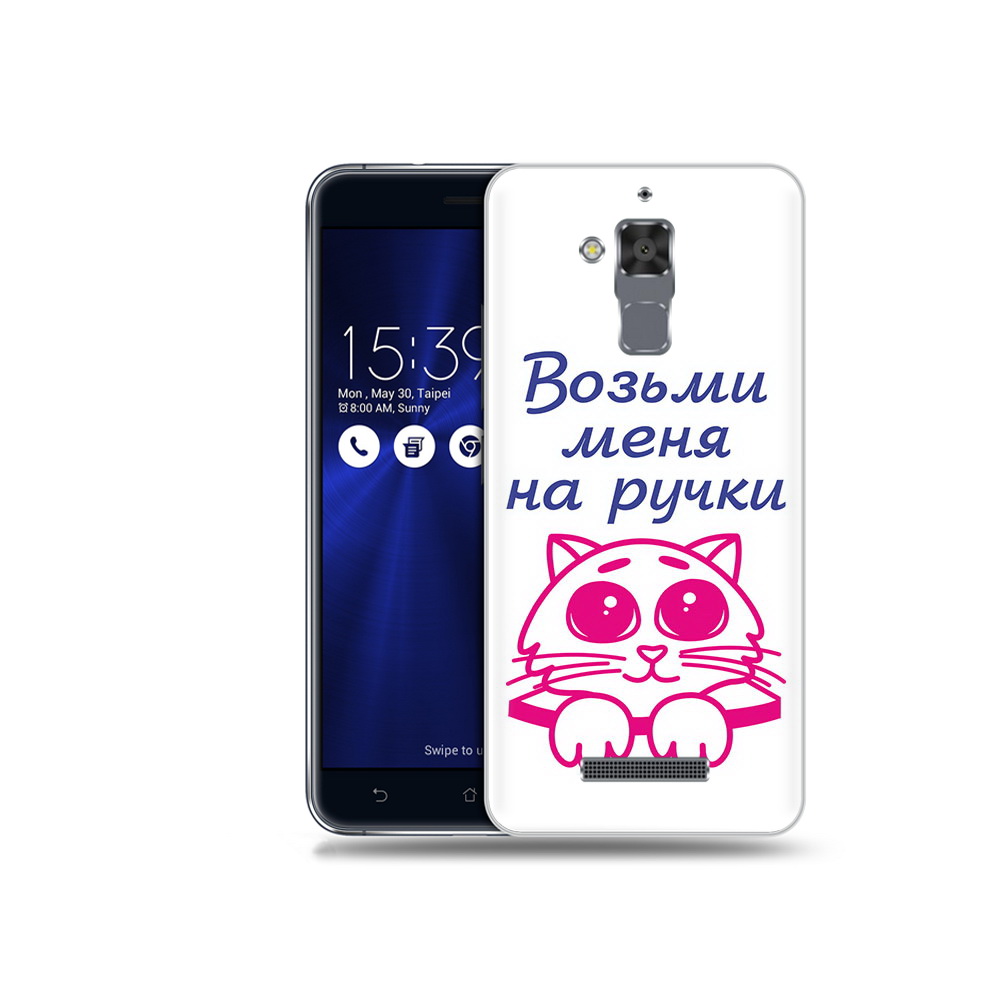 

Чехол MyPads Tocco для Asus ZenFone 3 Max (ZC520TL) мяу, Прозрачный, Tocco