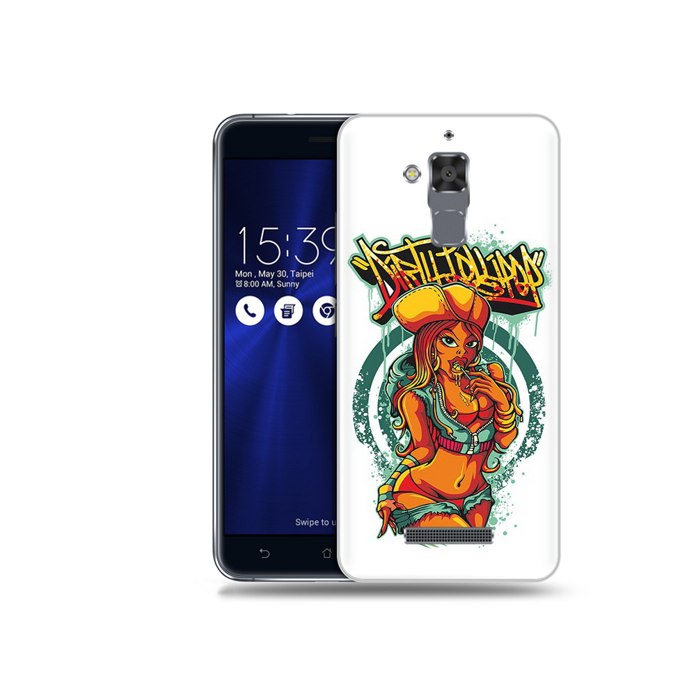 

Чехол MyPads Tocco для Asus ZenFone 3 Max (ZC520TL) нарисованная девушка комикс, Прозрачный, Tocco