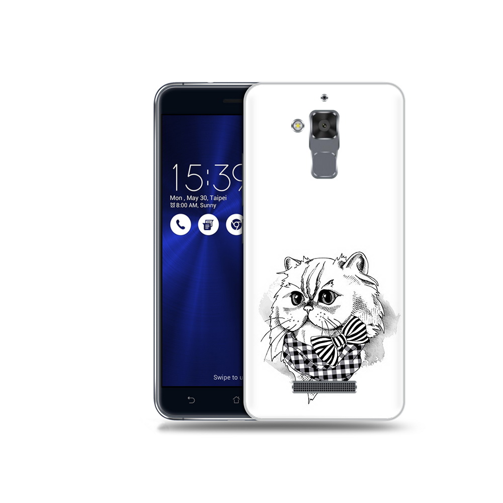 

Чехол MyPads Tocco для Asus ZenFone 3 Max (ZC520TL) нарисованная красивая кошечка, Прозрачный, Tocco
