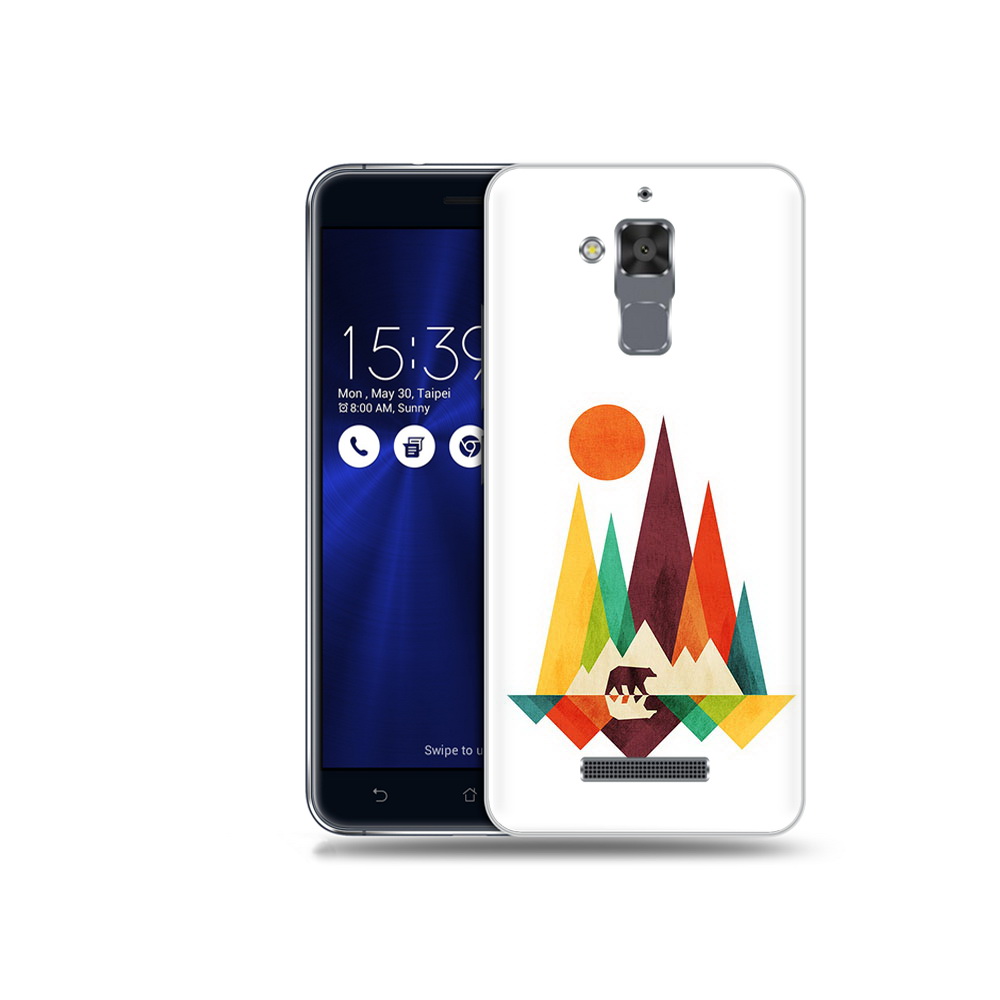 

Чехол MyPads Tocco для Asus ZenFone 3 Max (ZC520TL) нарисованные горы с медведем, Прозрачный, Tocco