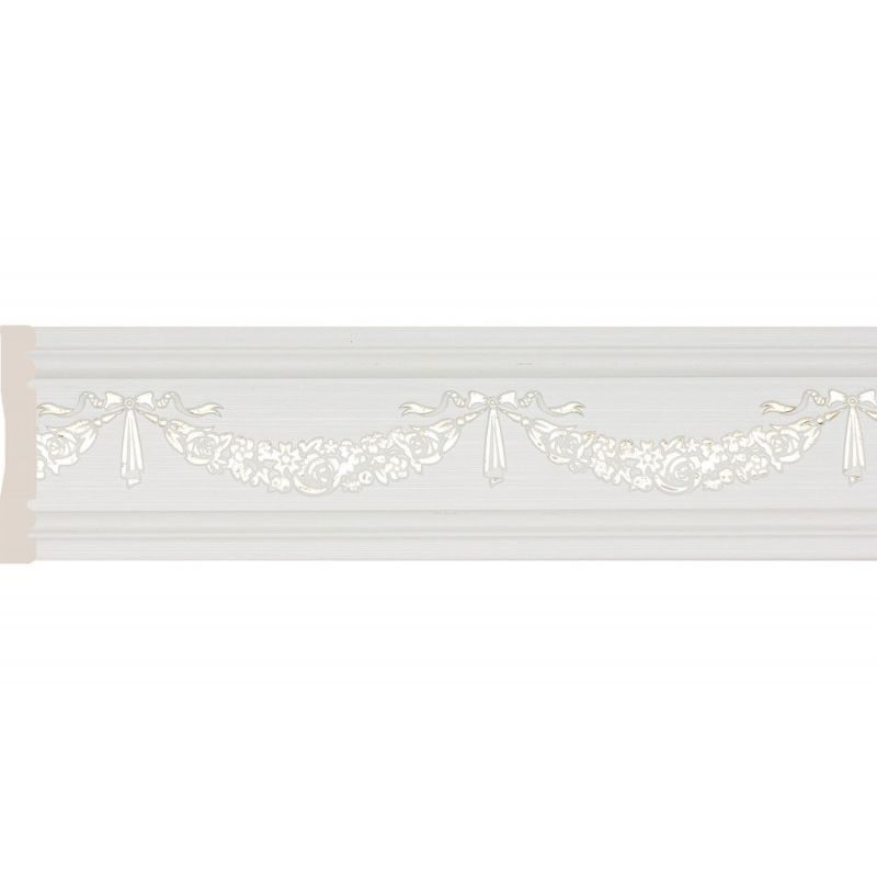 

Багет Cosca, Молдинг 80-2 Гирлянда цветов, слоновая кость, W80(2)G/W25