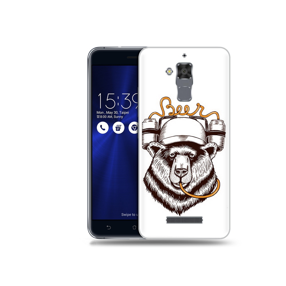 

Чехол MyPads Tocco для Asus ZenFone 3 Max (ZC520TL) пивной медведь, Прозрачный, Tocco