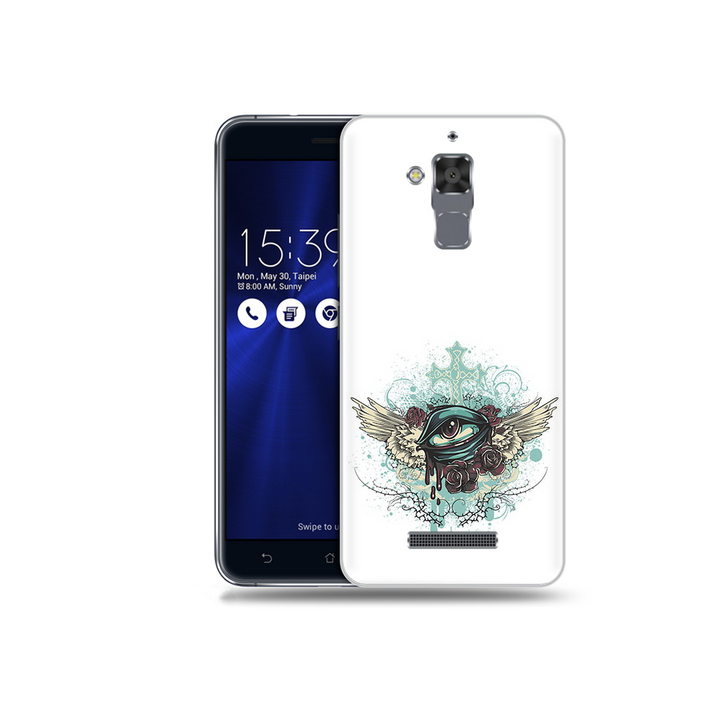 

Чехол MyPads Tocco для Asus ZenFone 3 Max (ZC520TL) плачущий глаз с крыльями, Прозрачный, Tocco