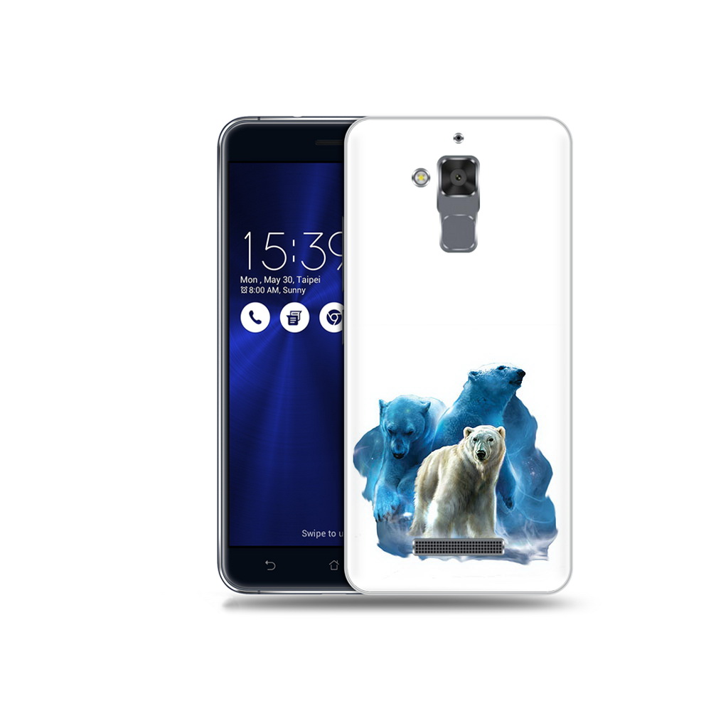 

Чехол MyPads Tocco для Asus ZenFone 3 Max (ZC520TL) полярный медведь, Прозрачный, Tocco