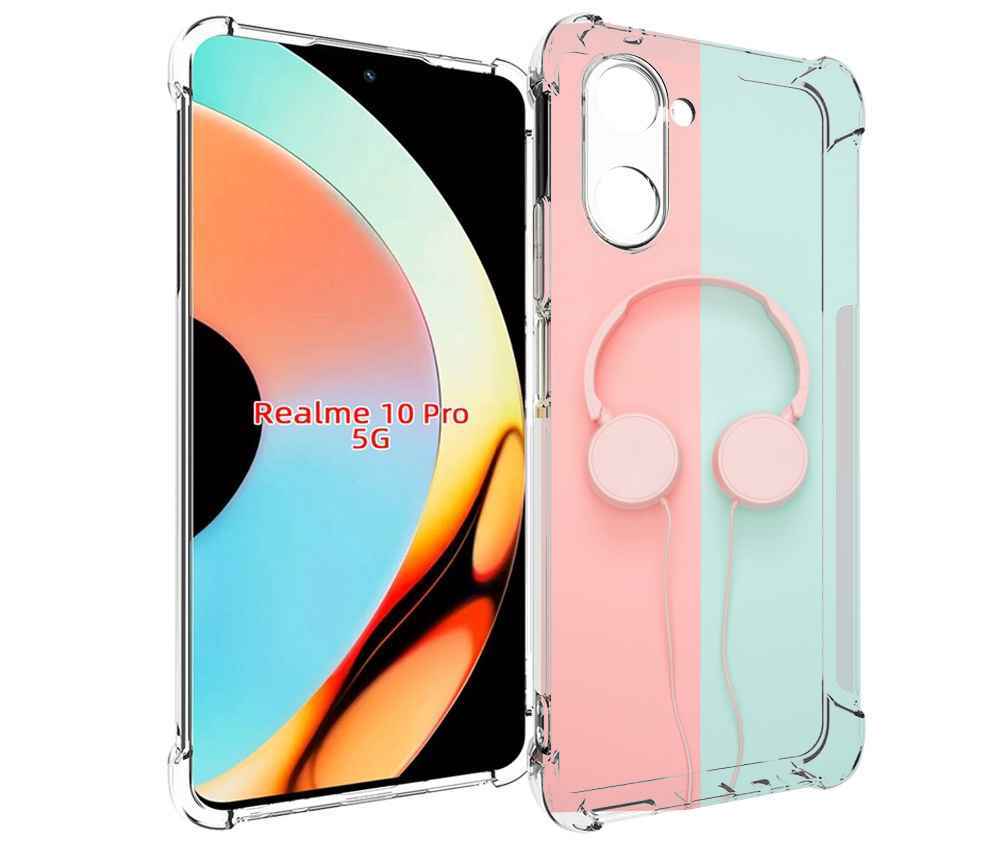 

Чехол бампер MyPads наушники-минимализм для Realme 10 Pro против..., Прозрачный, Tocco
