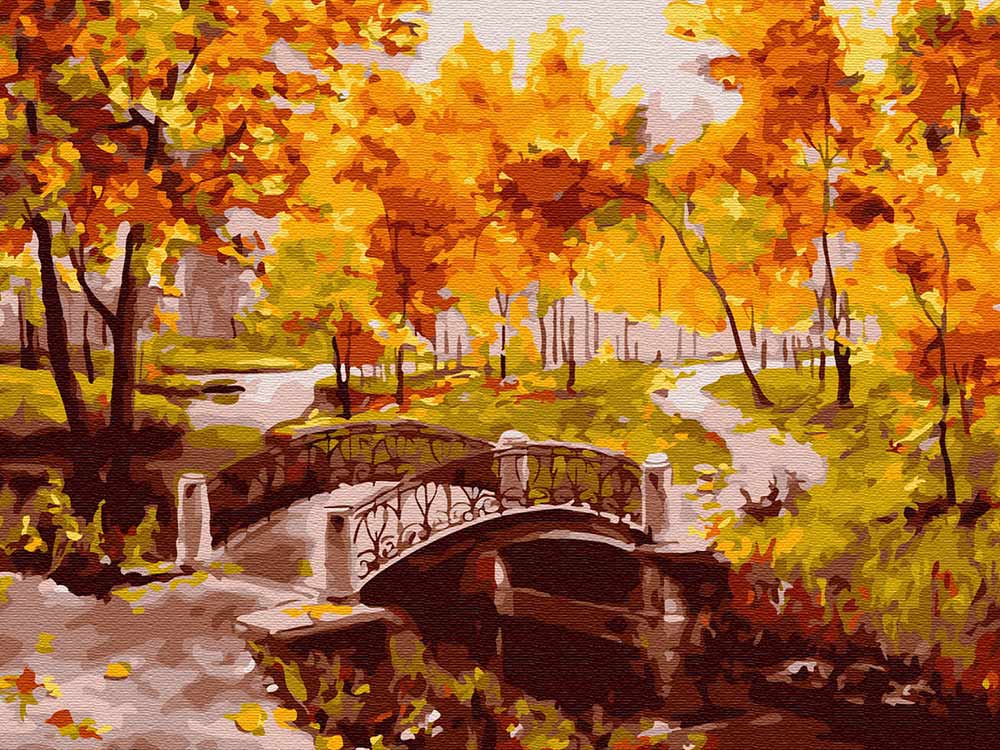 

Картина по номерам Molly Золотая осень, 30x40, Золотая осень