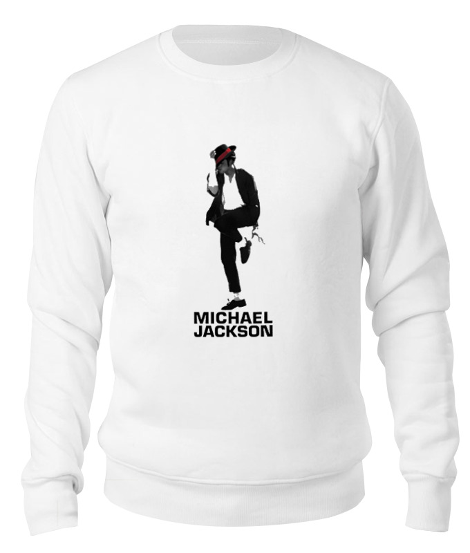 

Свитшот унисекс Printio Michael jackson белый M, Michael jackson