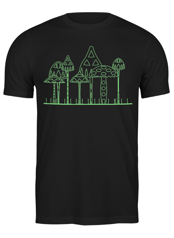 

Футболка мужская Mushrooms 2979055 Printio черная 2XL, Mushrooms 2979055