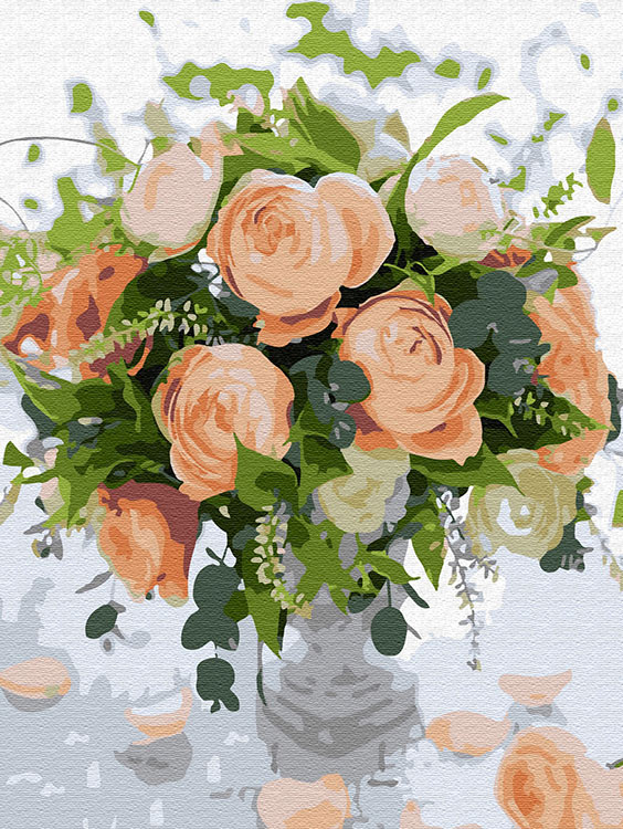 

Картина по номерам Molly Нежный букет, 30x40, Нежный букет