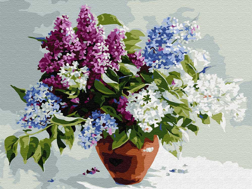 

Картина по номерам Molly Букет сирени, 30x40, Букет сирени