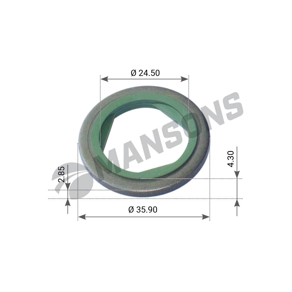 Кольцо уплотнительное Mansons для Scania 100.559