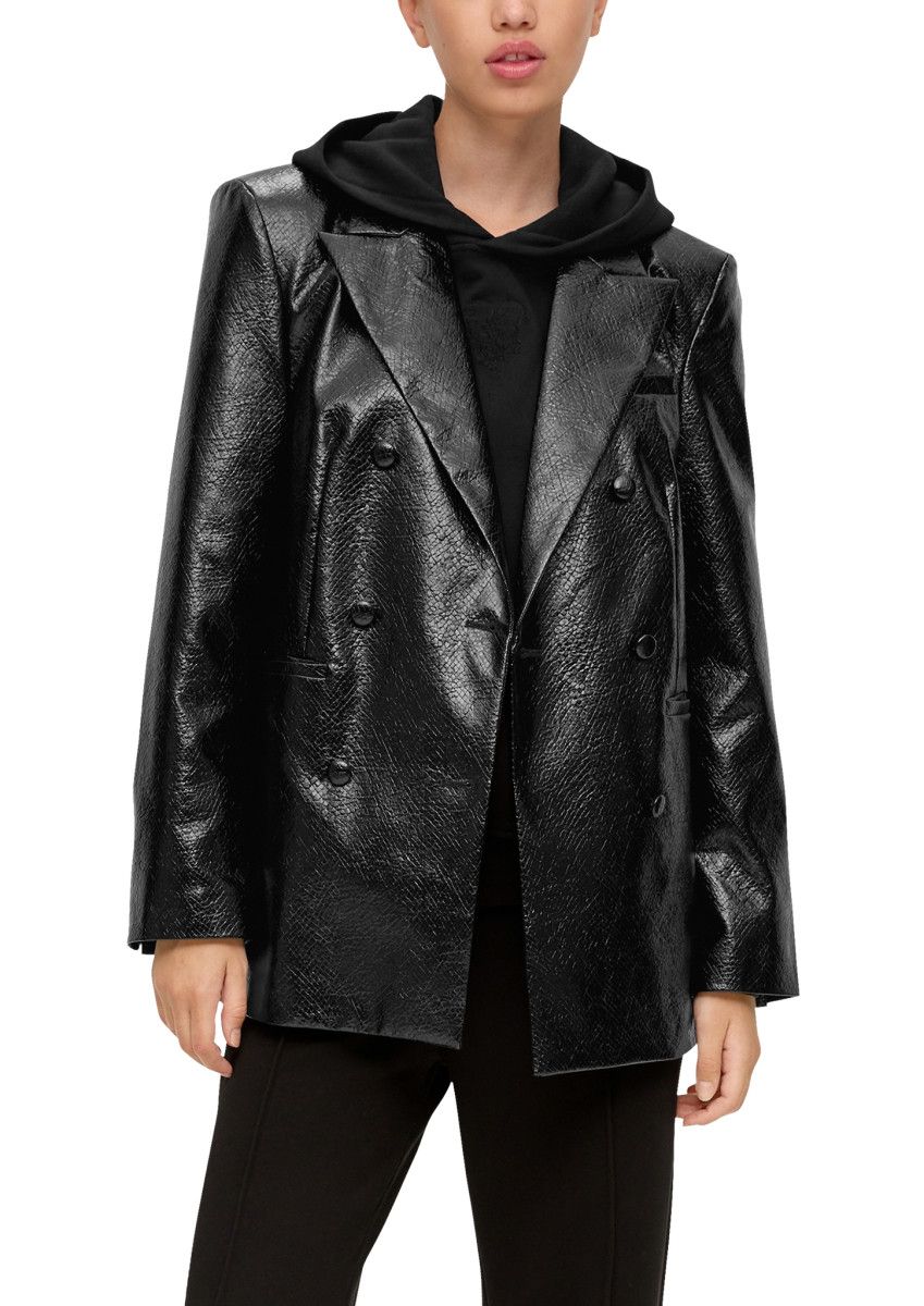 Куртка женская QS by s.Oliver 50.2.51.15.150.2134890*9999*36 серо-черная, размер 36
