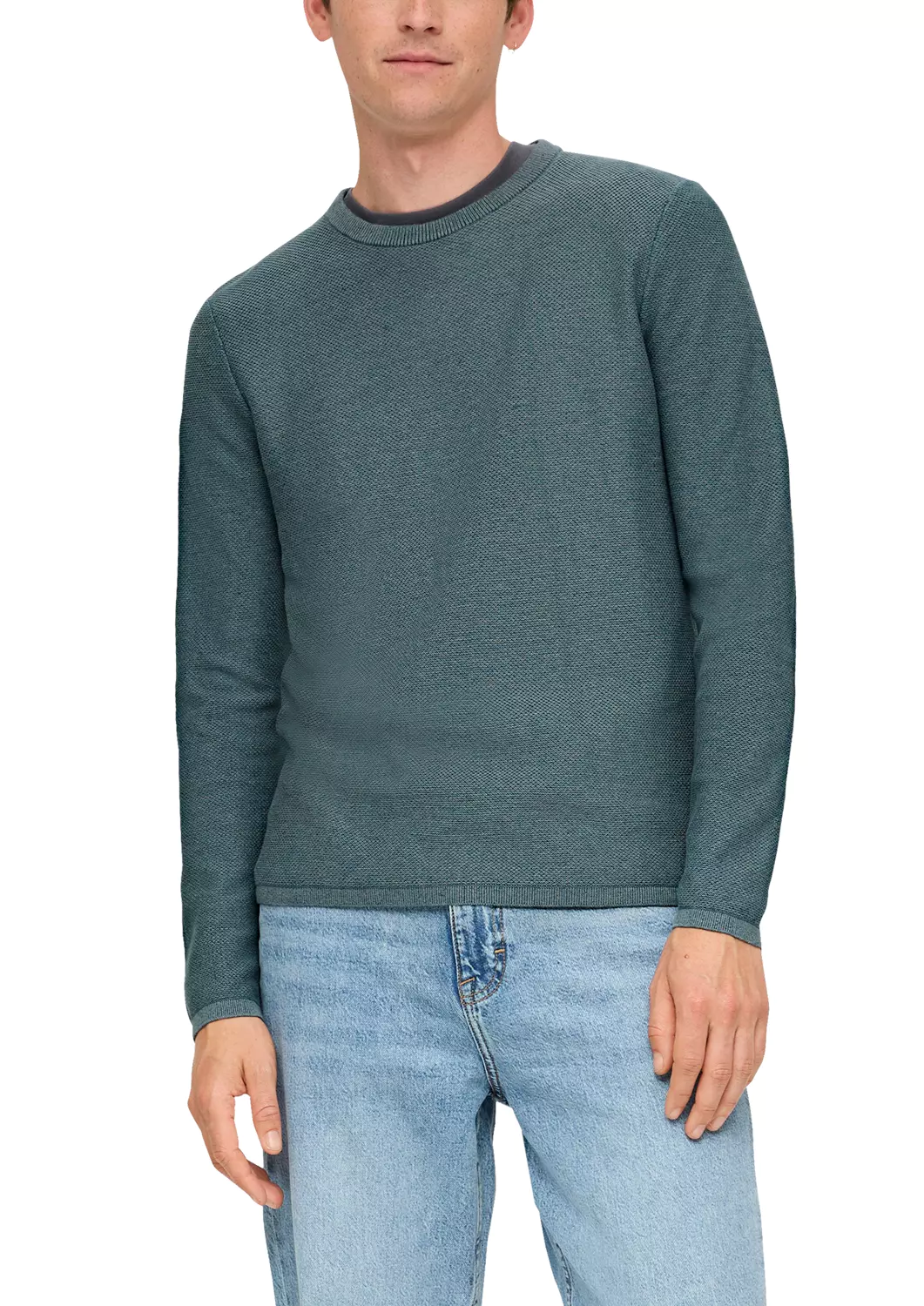 Пуловер мужской QS by s.Oliver 50.3.51.17.170.2134570*63W0*XL петроль, размер XL