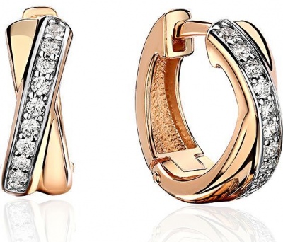 

Серьги из красного золота с фианитом Эстет 01С1113945Р, 01С1113945Р