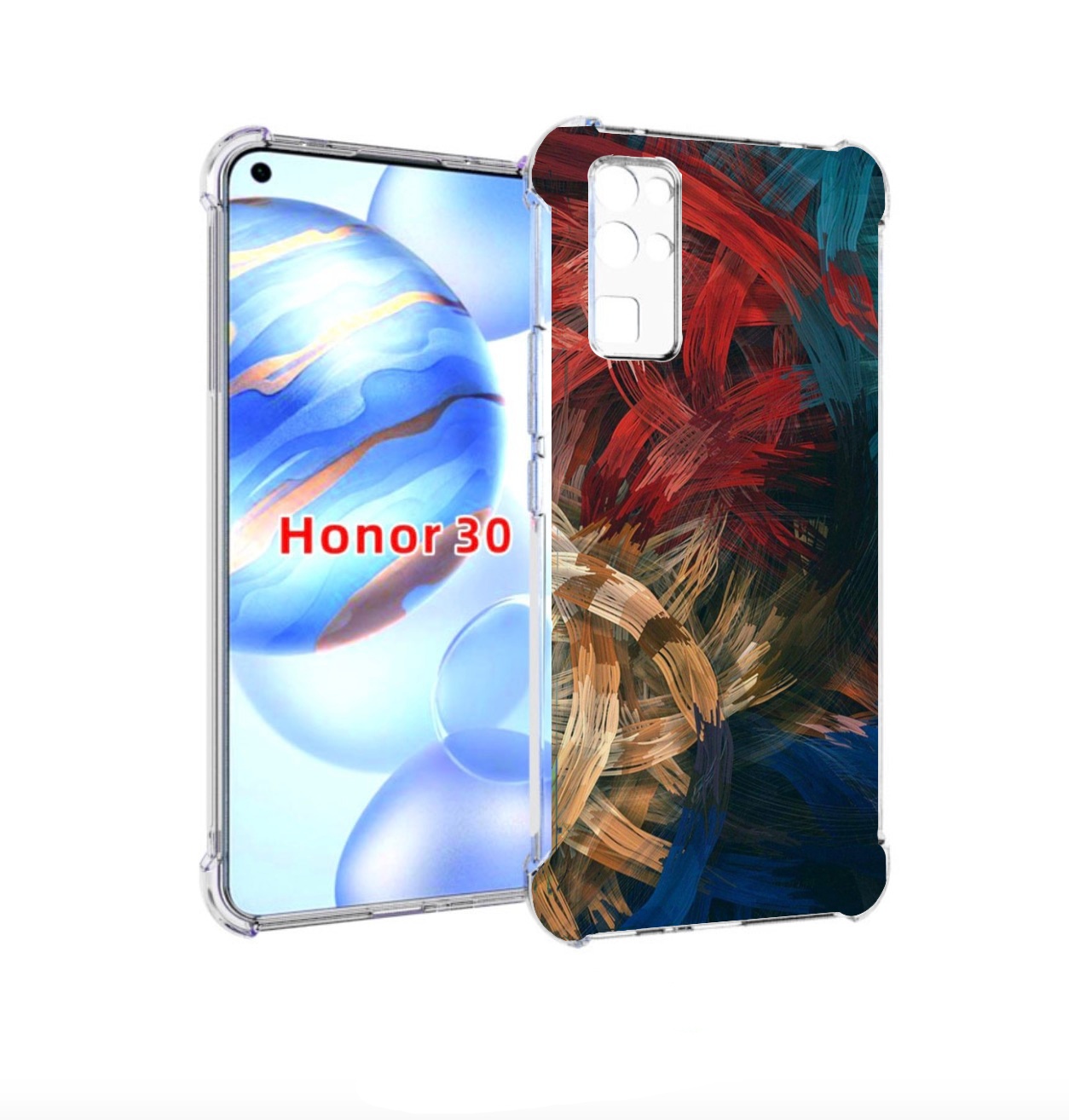 

Чехол бампер MyPads раскрашенная медь для Honor 30 (BMH-AN10) пр, Прозрачный, Tocco