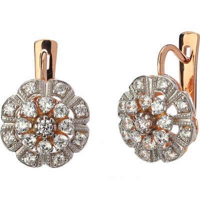 

Серьги из серебра с фианитом Эстет 01С1513902РА, 01С1513902РА