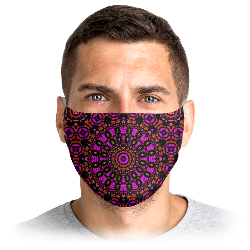 

Многоразовая маска Printio Purple красная L, Purple