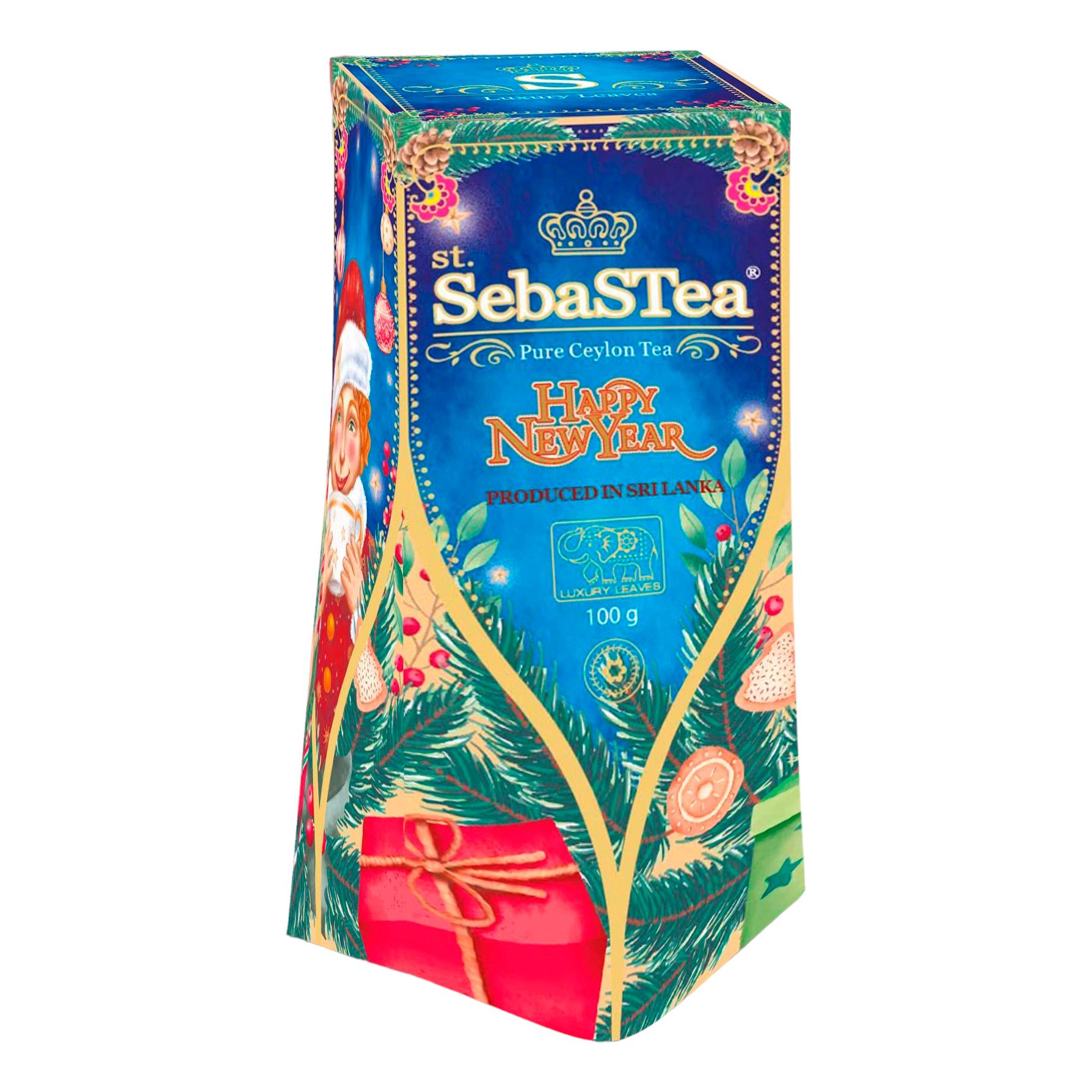 Чай черный SebaSTea Winter bliss листовой 100 г в ассортименте (дизайн по наличию)
