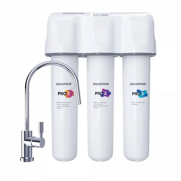 

Водоочиститель Аквафор Кристалл Baby Pro ( с краном ), арт.508583, Белый