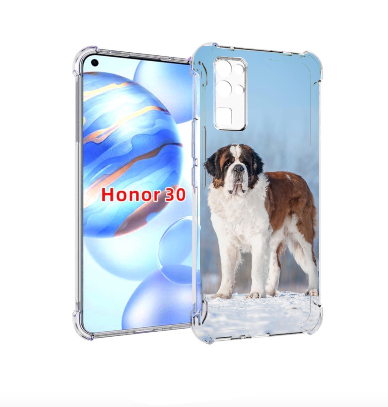 

Чехол бампер MyPads сенбернар для Honor 30 (BMH-AN10) противоуда, Прозрачный, Tocco