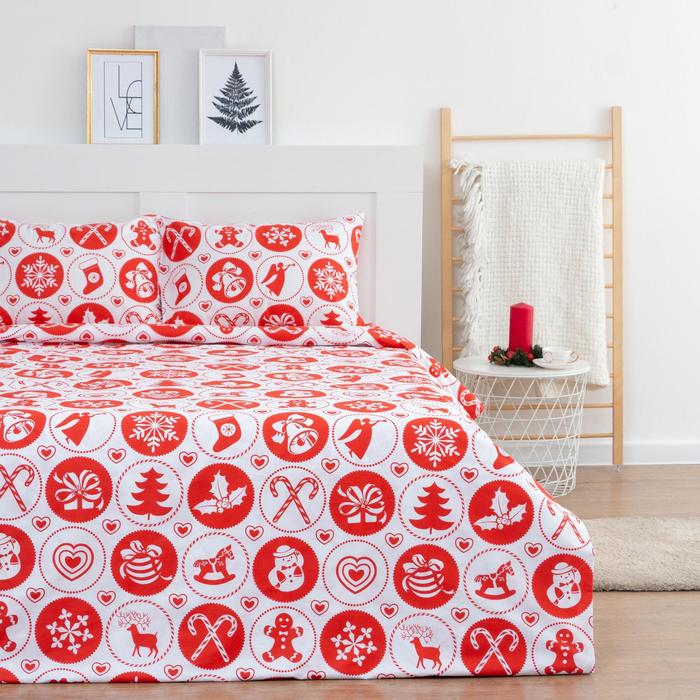 

Постельное белье LoveLife дуэт " New Year's gifts" 143x215см-2шт,240x225см,50x70см-2шт