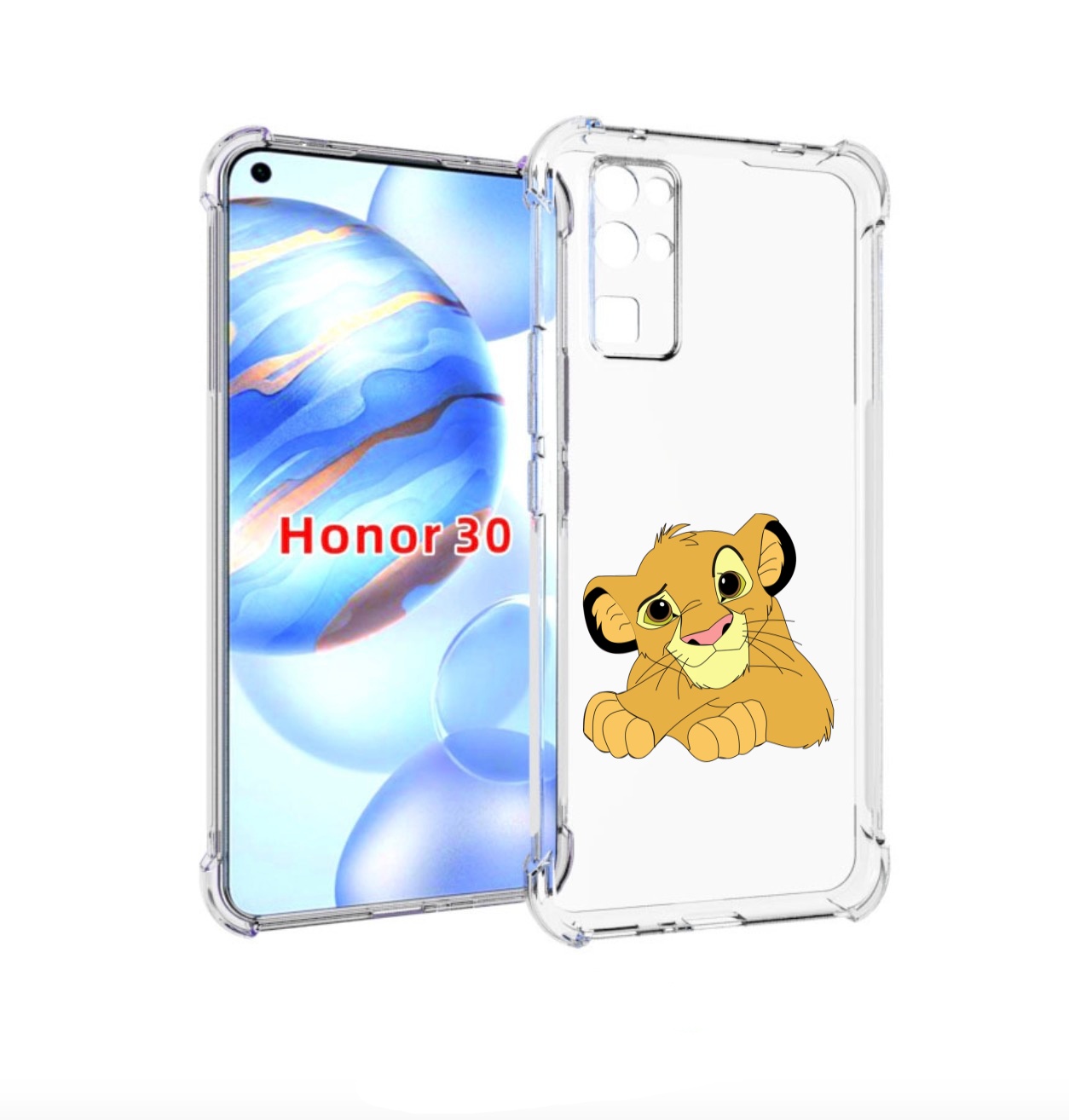 

Чехол бампер MyPads симба-красивый для Honor 30 (BMH-AN10) проти, Прозрачный, Tocco