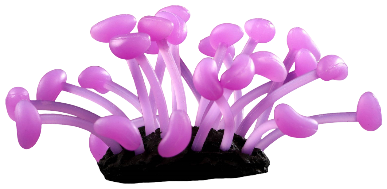 

Декор для аквариума анимон Plerogyra sinuosa, силиконовый, 5 х 7 х 5 см, фиолетовый