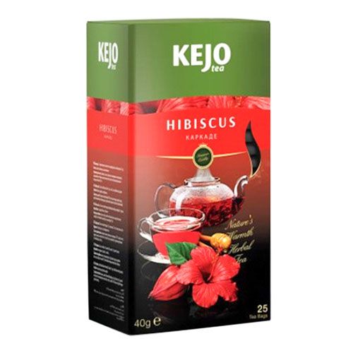 Чай травяной Kejo Foods Hibiscus каркаде в пакетиках 1,6 г х 25 шт