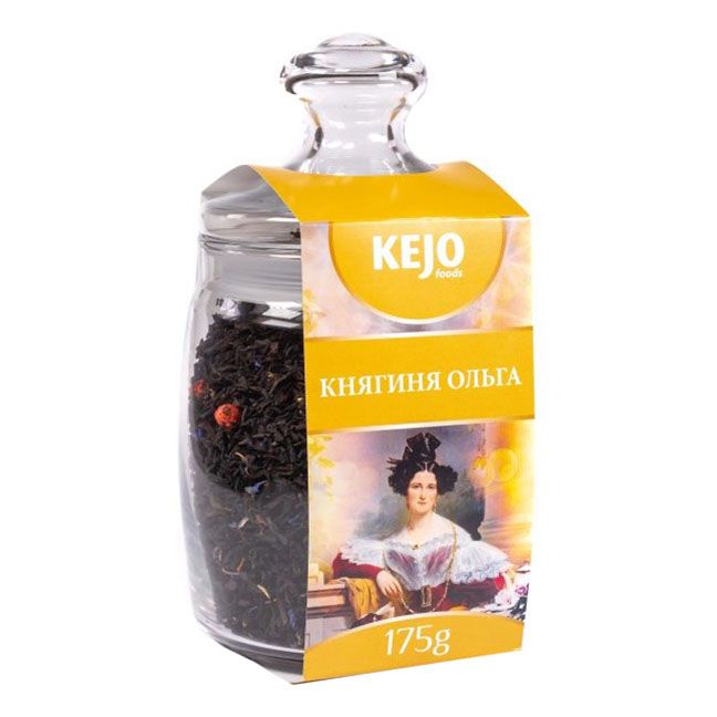Чай черный Kejo Foods Княгиня Ольга листовой с добавлением ягод 175 г