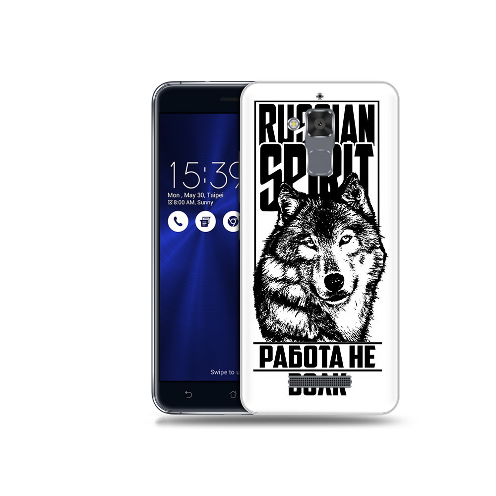 

Чехол MyPads Tocco для Asus ZenFone 3 Max (ZC520TL) работа не волк, Прозрачный, Tocco