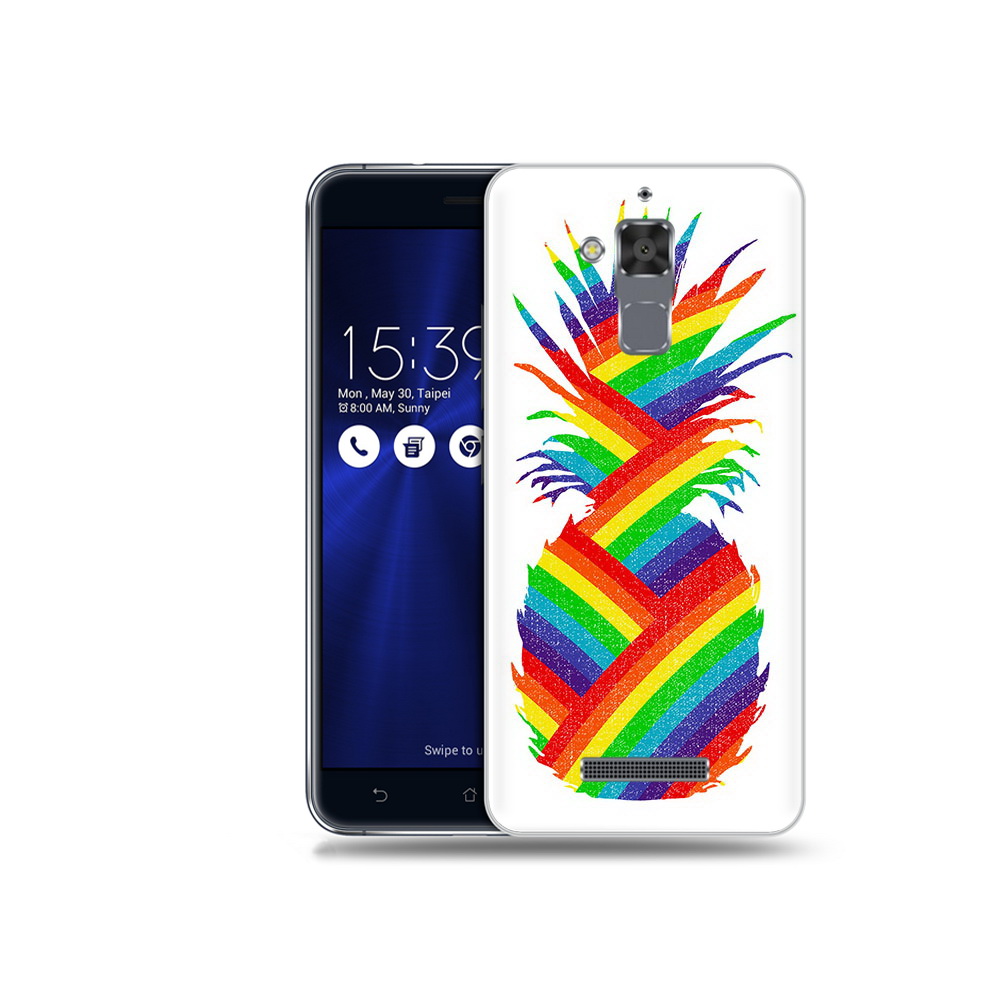 

Чехол MyPads Tocco для Asus ZenFone 3 Max (ZC520TL) радужный ананас, Прозрачный, Tocco