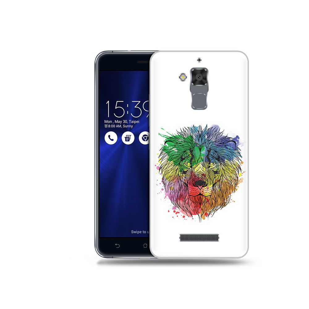 

Чехол MyPads Tocco для Asus ZenFone 3 Max (ZC520TL) разноцветный гордый лев, Прозрачный, Tocco