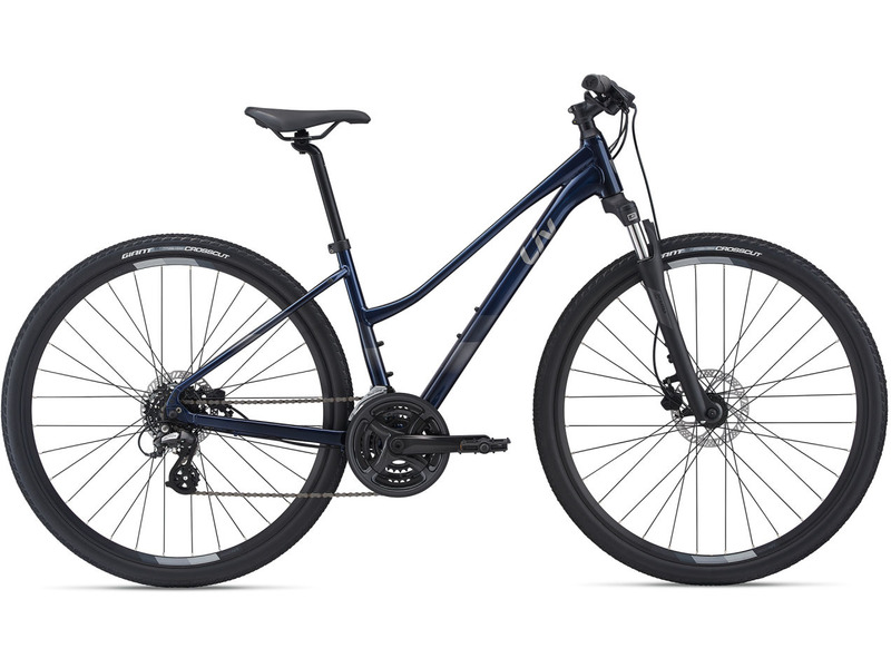 Женский велосипед Giant Rove 4, год 2021, цвет Синий, ростовка 16.5