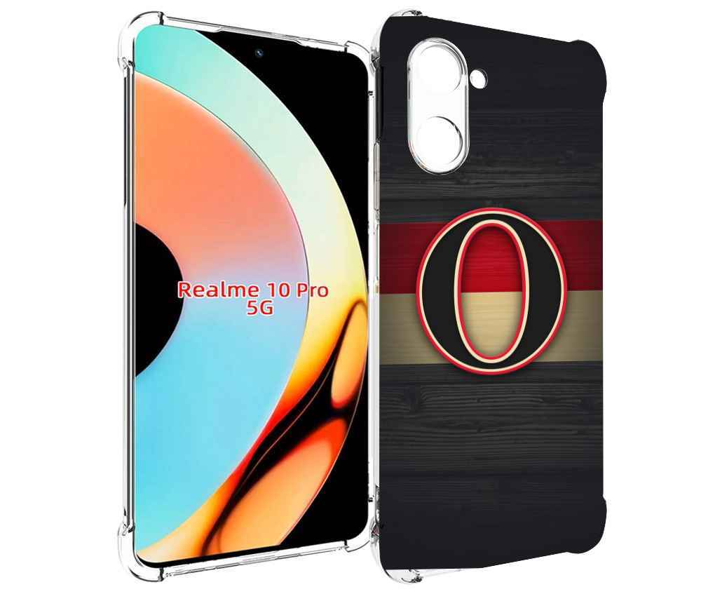 

Чехол бампер MyPads оттава сенаторс для Realme 10 Pro противоуда..., Прозрачный, Tocco