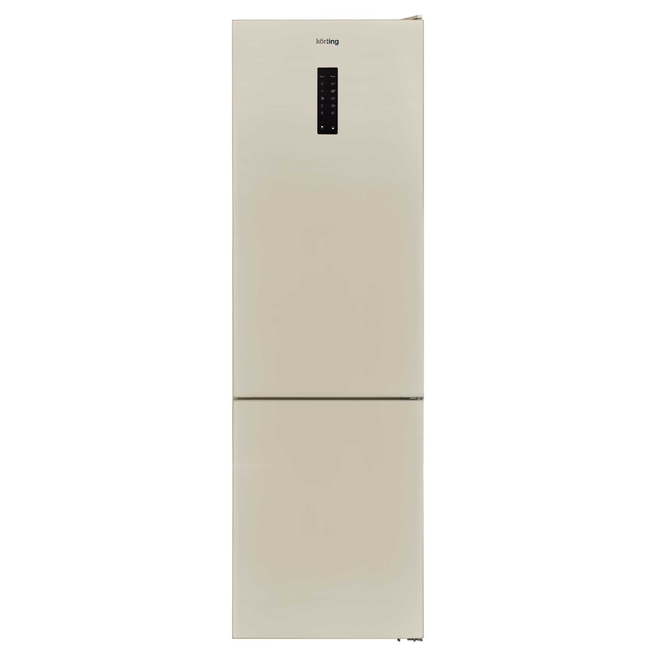 Холодильник Korting KNFC 62010 B бежевый двухкамерный холодильник korting knfc 62029 x