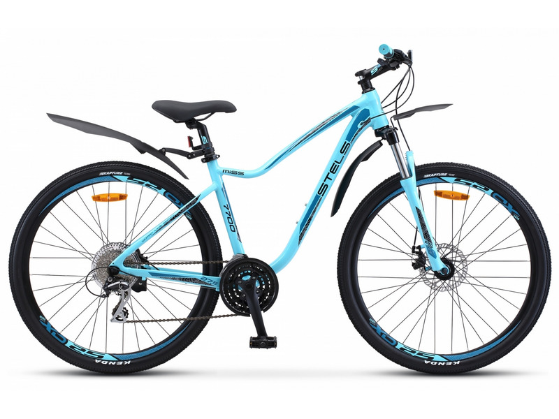 

Женский велосипед Stels Miss 7700 MD V010, год 2022, цвет Зеленый-Голубой, ростовка 15.5